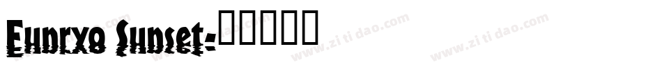 Funryo Sunset字体转换